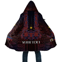 Filipino Barong Tagalog Inspired Personalised Cloak Mabuhay Philippines Festival Polynesian Pattern LT14 Unisex Black - Polynesian Pride