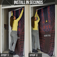 Filipino Barong Tagalog Inspired Personalised Door Cover Mabuhay Philippines Festival Polynesian Pattern LT14 - Polynesian Pride