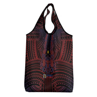Filipino Barong Tagalog Inspired Grocery Bag Mabuhay Philippines Festival Polynesian Pattern LT14 - Polynesian Pride