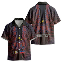 Filipino Barong Tagalog Inspired Personalised Kid Hawaiian Shirt Mabuhay Philippines Festival Polynesian Pattern LT14 - Polynesian Pride