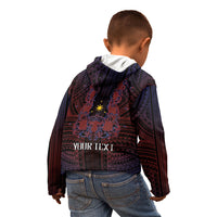 Filipino Barong Tagalog Inspired Personalised Kid Hoodie Mabuhay Philippines Festival Polynesian Pattern LT14 - Polynesian Pride