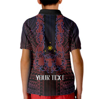 Filipino Barong Tagalog Inspired Personalised Kid Polo Shirt Mabuhay Philippines Festival Polynesian Pattern LT14 - Polynesian Pride