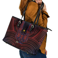 Filipino Barong Tagalog Inspired Leather Tote Bag Mabuhay Philippines Festival Polynesian Pattern LT14 - Polynesian Pride