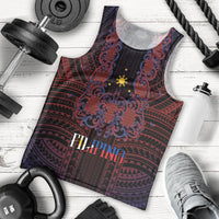 Filipino Barong Tagalog Inspired Personalised Men Tank Top Mabuhay Philippines Festival Polynesian Pattern LT14 - Polynesian Pride