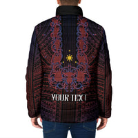 Filipino Barong Tagalog Inspired Personalised Padded Jacket Mabuhay Philippines Festival Polynesian Pattern LT14 - Polynesian Pride