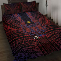 Filipino Barong Tagalog Inspired Quilt Bed Set Mabuhay Philippines Festival Polynesian Pattern LT14 Black - Polynesian Pride