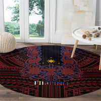 Filipino Barong Tagalog Inspired Round Carpet Mabuhay Philippines Festival Polynesian Pattern LT14 - Polynesian Pride