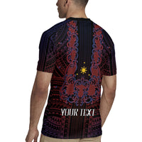Filipino Barong Tagalog Inspired Personalised Rugby Jersey Mabuhay Philippines Festival Polynesian Pattern LT14 - Polynesian Pride
