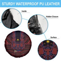Filipino Barong Tagalog Inspired Spare Tire Cover Mabuhay Philippines Festival Polynesian Pattern LT14 - Polynesian Pride