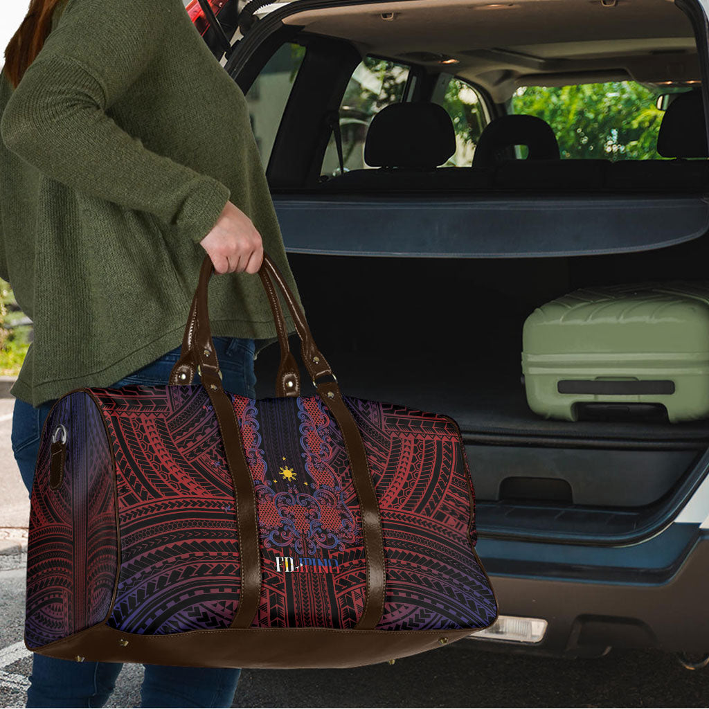 Filipino Barong Tagalog Inspired Travel Bag Mabuhay Philippines Festival Polynesian Pattern LT14 - Polynesian Pride