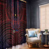 Filipino Barong Tagalog Inspired Window Curtain Mabuhay Philippines Festival Polynesian Pattern LT14 - Polynesian Pride