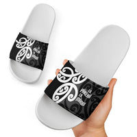 Lil Pakeha Lil Maori New Zealand Slide Sandals Kiwi Proud Mangopare Pattern LT14 - Polynesian Pride