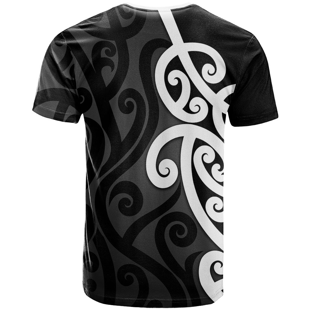 Lil Pakeha Lil Maori New Zealand T Shirt Kiwi Proud Mangopare Pattern LT14 - Polynesian Pride