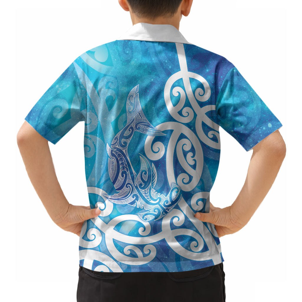 Hammerhead Shark Tattoo New Zealand Hawaiian Shirt Maori Galaxy Mangopare Pattern LT14 - Polynesian Pride