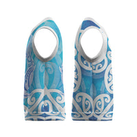 Hammerhead Shark Tattoo New Zealand Christmas Knitted V-Neck Vest Maori Galaxy Mangopare Pattern LT14 - Polynesian Pride