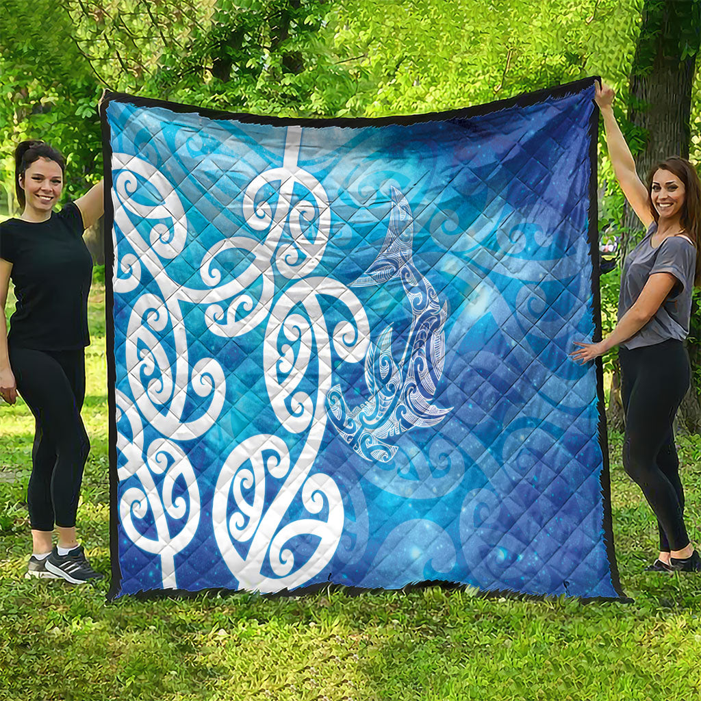 Hammerhead Shark Tattoo New Zealand Quilt Maori Galaxy Mangopare Pattern LT14 - Polynesian Pride