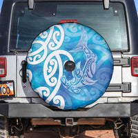 Hammerhead Shark Tattoo New Zealand Spare Tire Cover Maori Galaxy Mangopare Pattern LT14 Turquoise - Polynesian Pride
