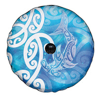 Hammerhead Shark Tattoo New Zealand Spare Tire Cover Maori Galaxy Mangopare Pattern LT14 - Polynesian Pride
