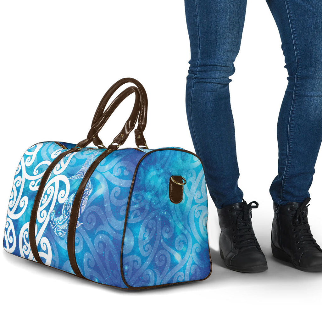 Hammerhead Shark Tattoo New Zealand Travel Bag Maori Galaxy Mangopare Pattern LT14 - Polynesian Pride