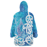Hammerhead Shark Tattoo New Zealand Wearable Blanket Hoodie Maori Galaxy Mangopare Pattern LT14 - Polynesian Pride