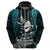 New Zealand Silver Fern Rugby Hoodie Aotearoa All Black Dabbing Ball With Maori Paua Shell LT14 - Polynesian Pride