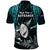 New Zealand Silver Fern Rugby Polo Shirt Aotearoa All Black Dabbing Ball With Maori Paua Shell LT14 - Polynesian Pride