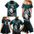 Custom New Zealand Silver Fern Rugby Family Matching Mermaid Dress and Hawaiian Shirt Aotearoa All Black Dabbing Ball With Maori Paua Shell LT14 - Polynesian Pride