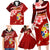 Tonga Rugby Family Matching Long Sleeve Bodycon Dress and Hawaiian Shirt Ikale Tahi Tongan Ngatu Pattern With Dabbing Ball LT14 - Polynesian Pride