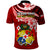 Tonga Rugby Polo Shirt Ikale Tahi Tongan Ngatu Pattern With Dabbing Ball LT14 - Polynesian Pride