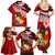 Custom Tonga Rugby Family Matching Summer Maxi Dress and Hawaiian Shirt Ikale Tahi Tongan Ngatu Pattern With Dabbing Ball LT14 - Polynesian Pride