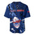 Samoa Rugby Baseball Jersey Manu Samoa Ula Fala Dabbing Ball Polynesian Blue Version LT14 - Polynesian Pride