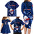 Samoa Rugby Family Matching Long Sleeve Bodycon Dress and Hawaiian Shirt Manu Samoa Ula Fala Dabbing Ball Polynesian Blue Version LT14 - Polynesian Pride