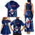 Samoa Rugby Family Matching Tank Maxi Dress and Hawaiian Shirt Manu Samoa Ula Fala Dabbing Ball Polynesian Blue Version LT14 - Polynesian Pride