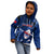 Samoa Rugby Kid Hoodie Manu Samoa Ula Fala Dabbing Ball Polynesian Blue Version LT14 - Polynesian Pride