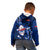 Samoa Rugby Kid Hoodie Manu Samoa Ula Fala Dabbing Ball Polynesian Blue Version LT14 - Polynesian Pride