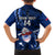 Custom Samoa Rugby Family Matching Long Sleeve Bodycon Dress and Hawaiian Shirt Manu Samoa Ula Fala Dabbing Ball Polynesian Blue Version LT14 - Polynesian Pride