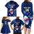 Custom Samoa Rugby Family Matching Long Sleeve Bodycon Dress and Hawaiian Shirt Manu Samoa Ula Fala Dabbing Ball Polynesian Blue Version LT14 - Polynesian Pride