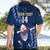 Custom Samoa Rugby Hawaiian Shirt Manu Samoa Ula Fala Dabbing Ball Polynesian Blue Version LT14 - Polynesian Pride