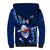 Custom Samoa Rugby Sherpa Hoodie Manu Samoa Ula Fala Dabbing Ball Polynesian Blue Version LT14 - Polynesian Pride