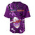 Samoa Rugby Baseball Jersey Manu Samoa Ula Fala Dabbing Ball Polynesian Purple Version LT14 - Polynesian Pride