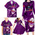 Samoa Rugby Family Matching Long Sleeve Bodycon Dress and Hawaiian Shirt Manu Samoa Ula Fala Dabbing Ball Polynesian Purple Version LT14 Purple - Polynesian Pride