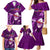 Samoa Rugby Family Matching Mermaid Dress and Hawaiian Shirt Manu Samoa Ula Fala Dabbing Ball Polynesian Purple Version LT14 Purple - Polynesian Pride