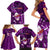 Samoa Rugby Family Matching Short Sleeve Bodycon Dress and Hawaiian Shirt Manu Samoa Ula Fala Dabbing Ball Polynesian Purple Version LT14 - Polynesian Pride