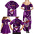 Samoa Rugby Family Matching Summer Maxi Dress and Hawaiian Shirt Manu Samoa Ula Fala Dabbing Ball Polynesian Purple Version LT14 - Polynesian Pride