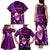 Samoa Rugby Family Matching Tank Maxi Dress and Hawaiian Shirt Manu Samoa Ula Fala Dabbing Ball Polynesian Purple Version LT14 - Polynesian Pride