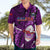 Samoa Rugby Hawaiian Shirt Manu Samoa Ula Fala Dabbing Ball Polynesian Purple Version LT14 - Polynesian Pride