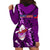 Samoa Rugby Hoodie Dress Manu Samoa Ula Fala Dabbing Ball Polynesian Purple Version LT14 - Polynesian Pride