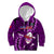 Samoa Rugby Kid Hoodie Manu Samoa Ula Fala Dabbing Ball Polynesian Purple Version LT14 Hoodie Purple - Polynesian Pride