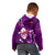 Samoa Rugby Kid Hoodie Manu Samoa Ula Fala Dabbing Ball Polynesian Purple Version LT14 - Polynesian Pride