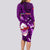 Samoa Rugby Long Sleeve Bodycon Dress Manu Samoa Ula Fala Dabbing Ball Polynesian Purple Version LT14 - Polynesian Pride